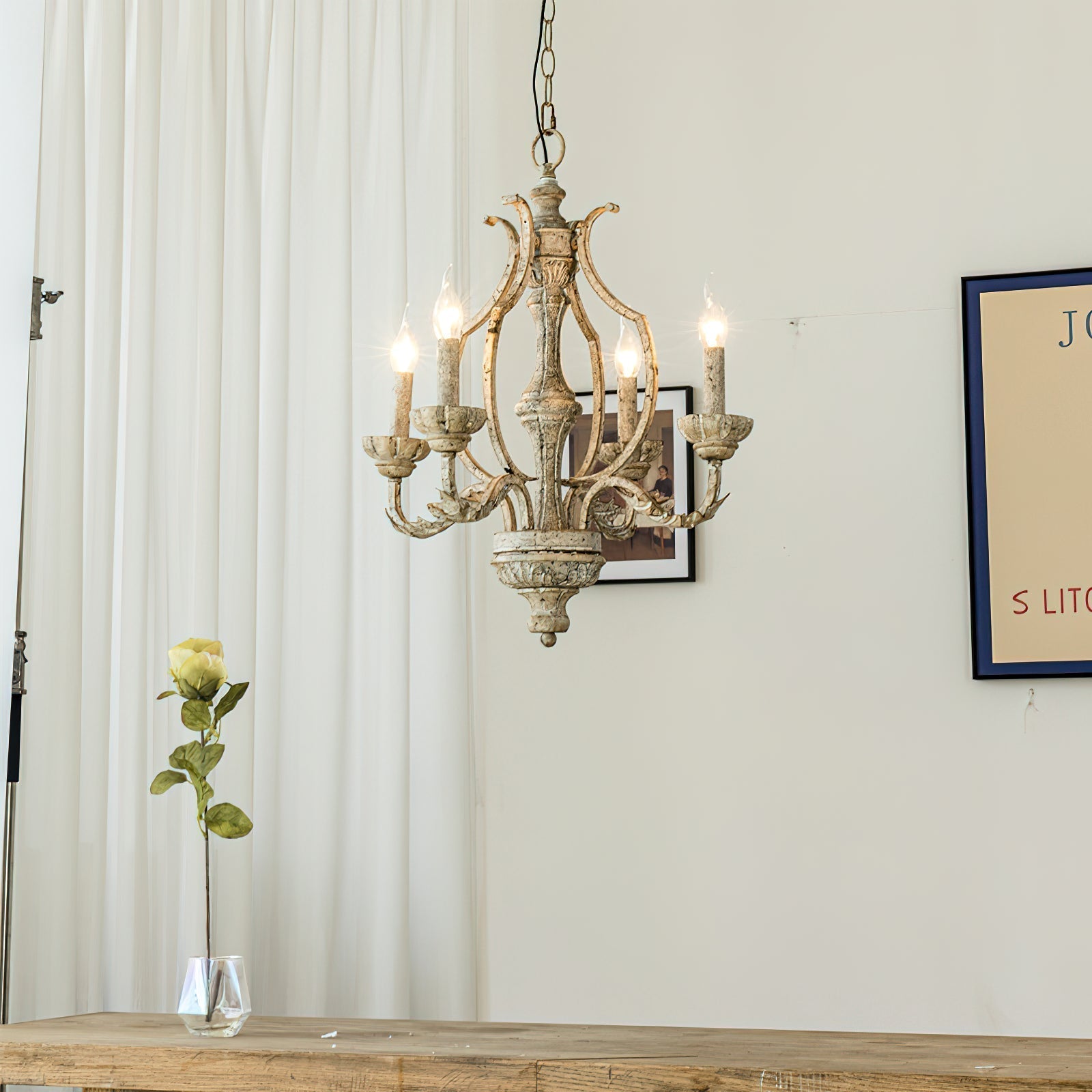 Orinira Vintage Industrial Holz Pendelleuchte-Letslighting
