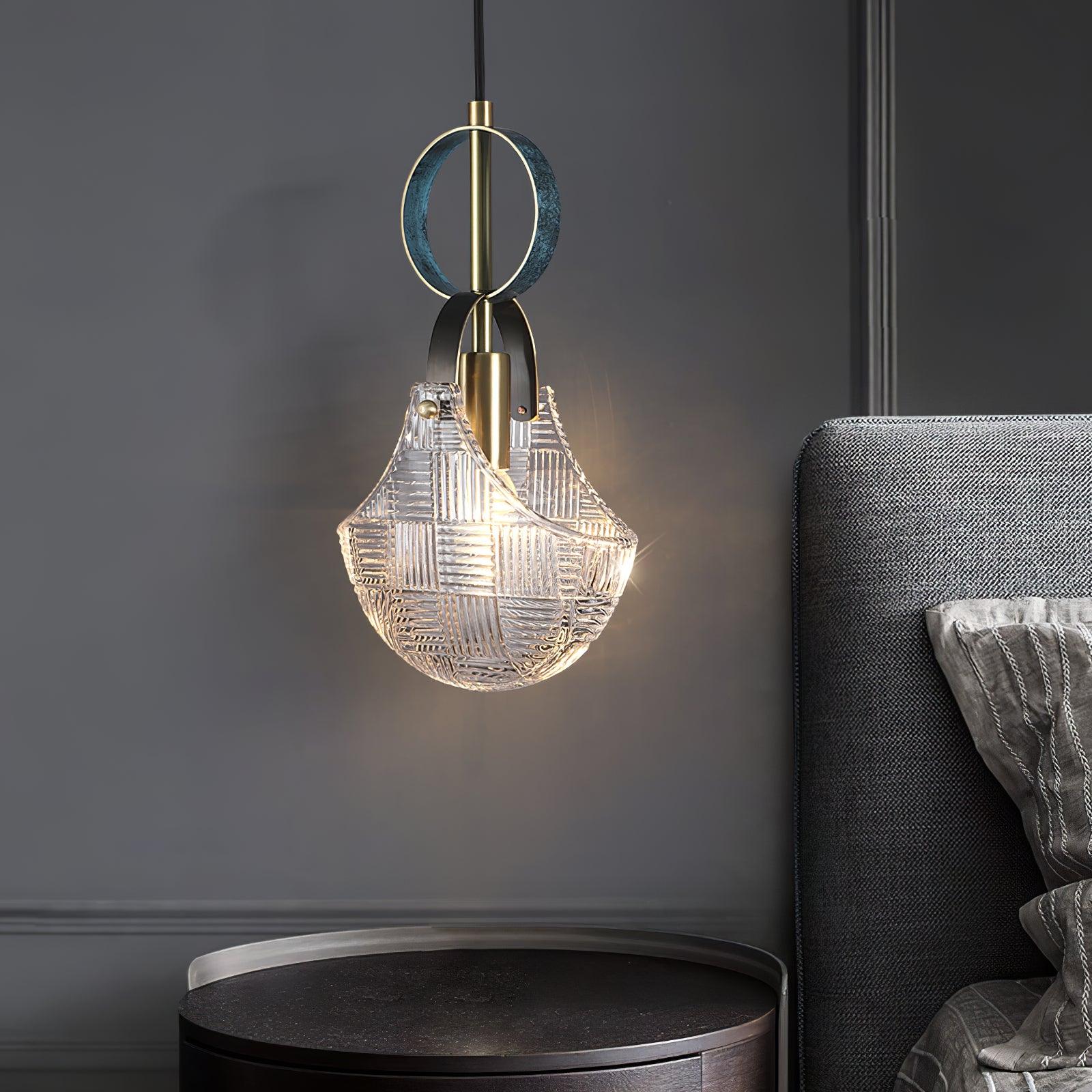 Lustra Pendelleuchte Glas Messing-Letslighting