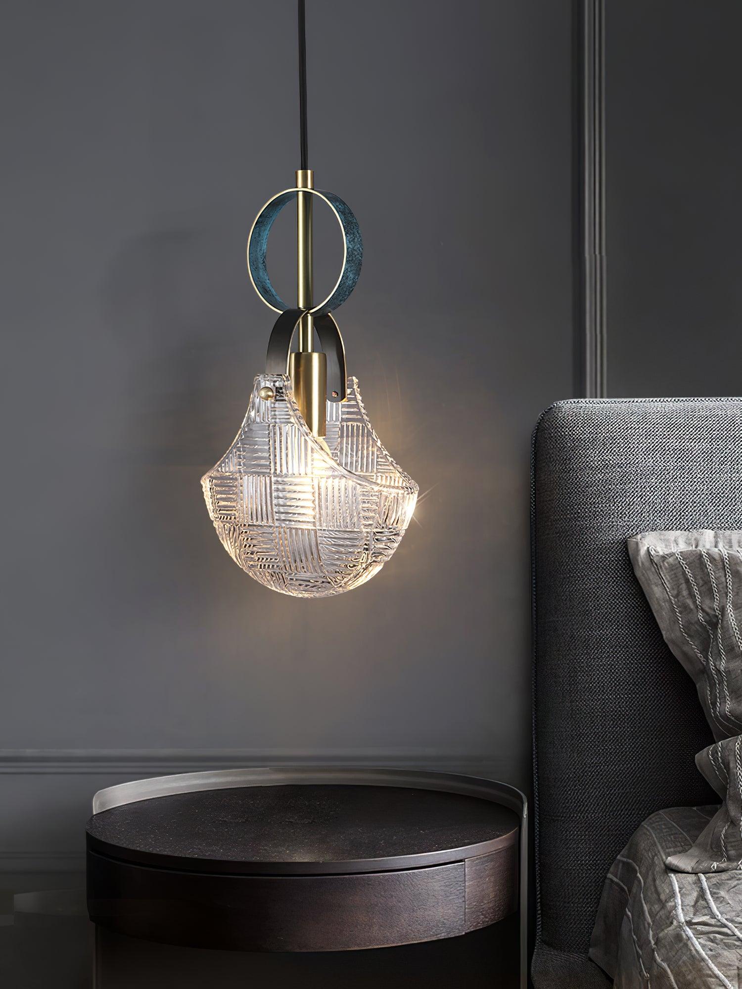 Lustra Pendelleuchte Glas Messing-Letslighting