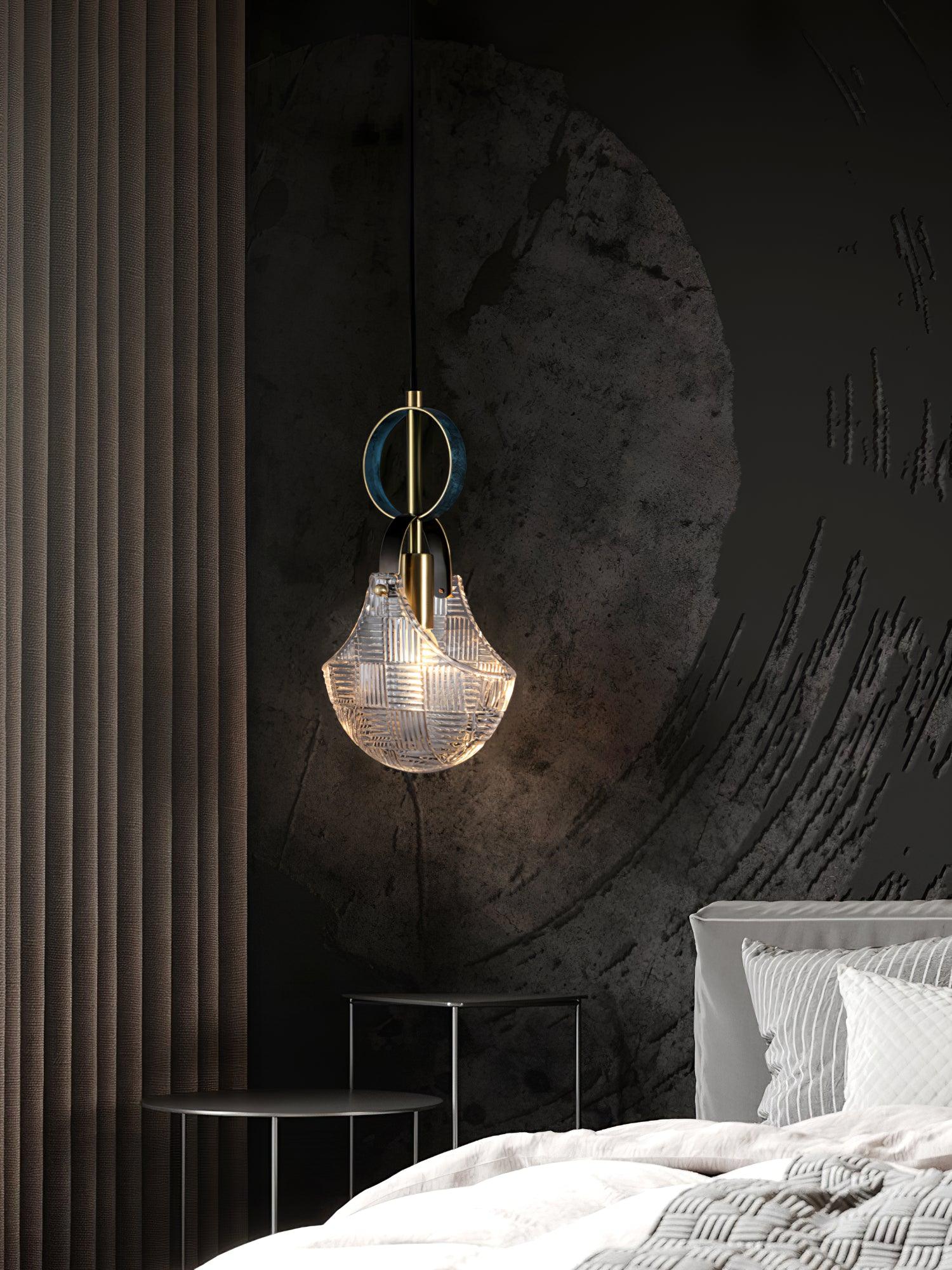 Lustra Pendelleuchte Glas Messing-Letslighting