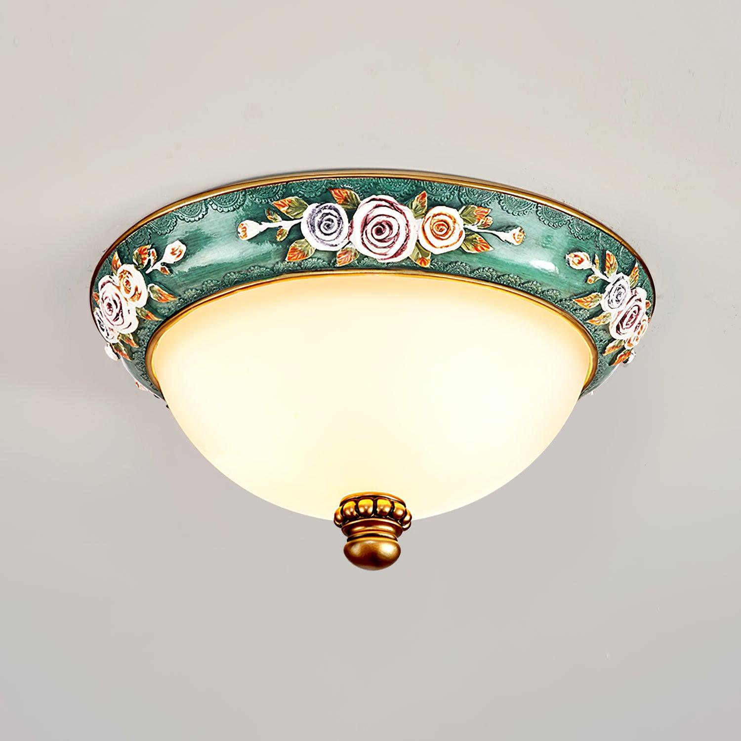 Viraearae Pastoral Schale Harz Glas Deckenleuchte-Letslighting