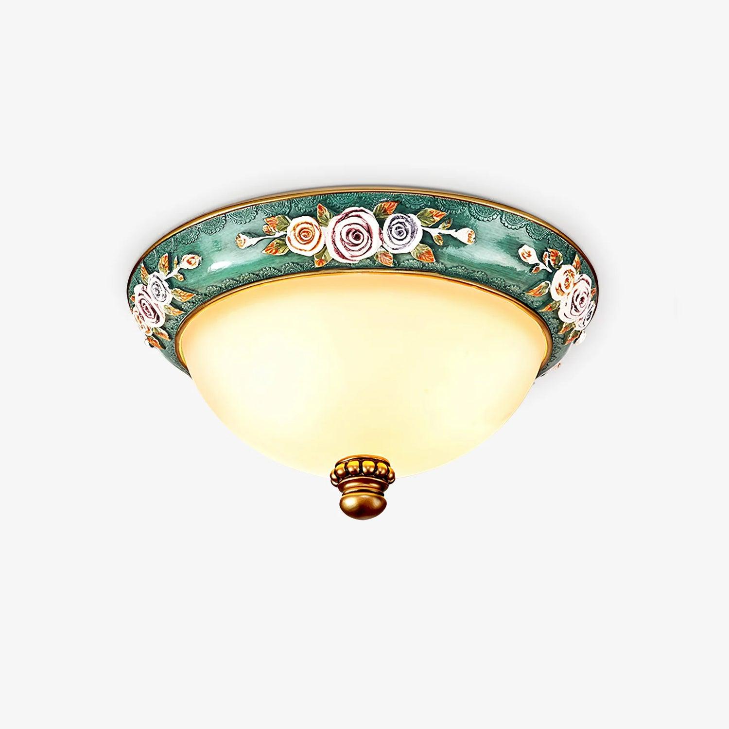 Viraearae Pastoral Schale Harz Glas Deckenleuchte-Letslighting