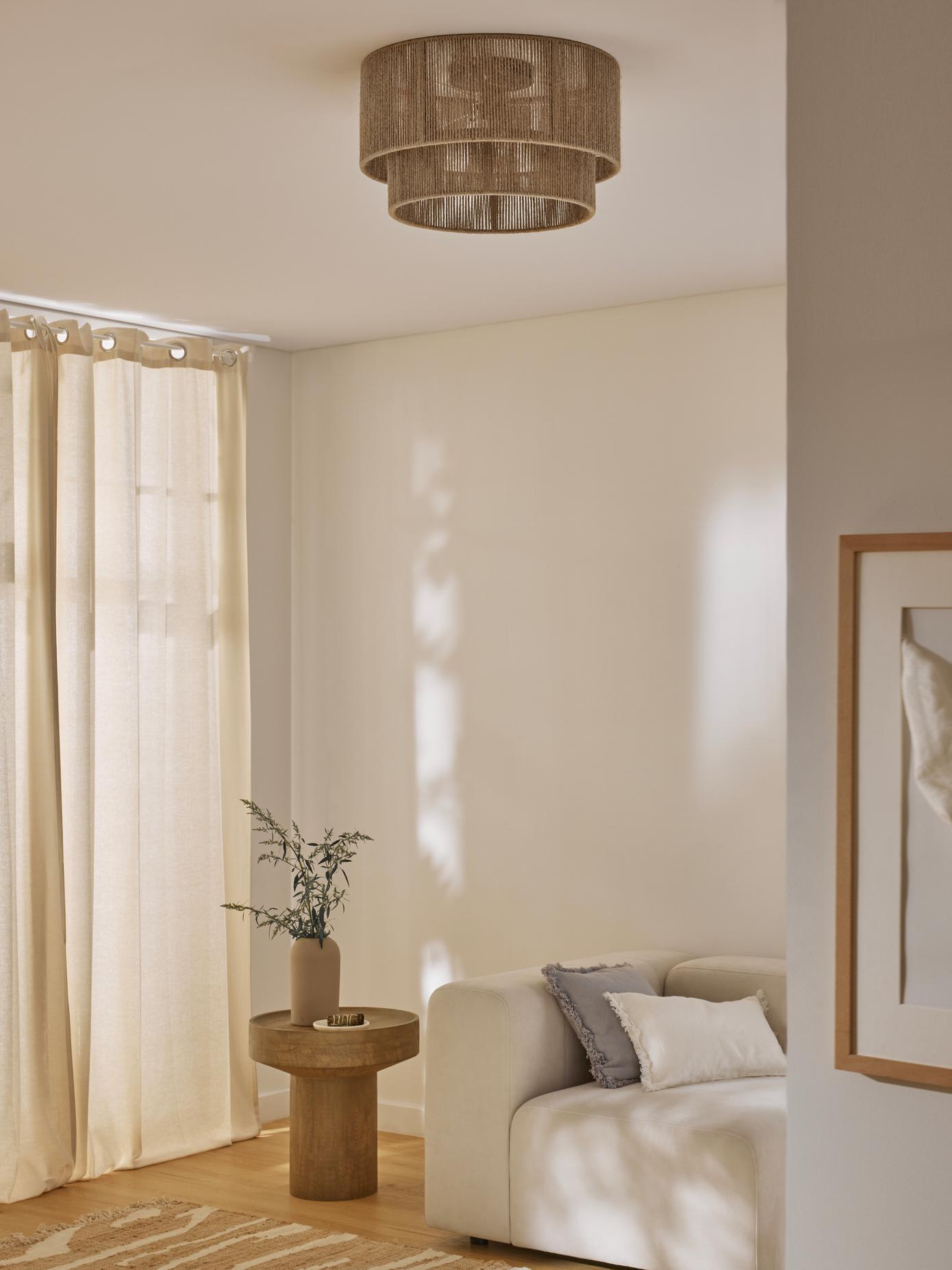 Casora Deckenleuchte Klassisch Naturseil-Letslighting