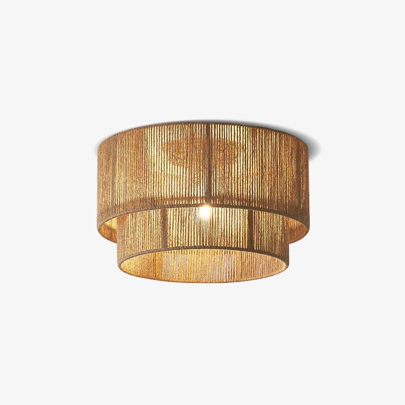 Casora Deckenleuchte Klassisch Naturseil-Letslighting