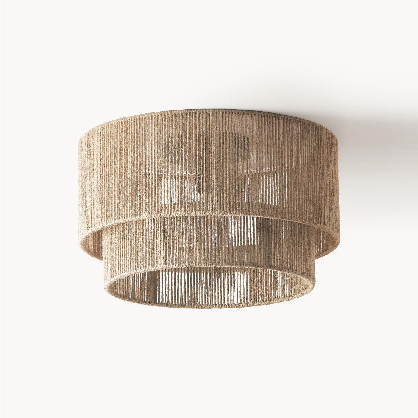 Casora Deckenleuchte Klassisch Naturseil-Letslighting