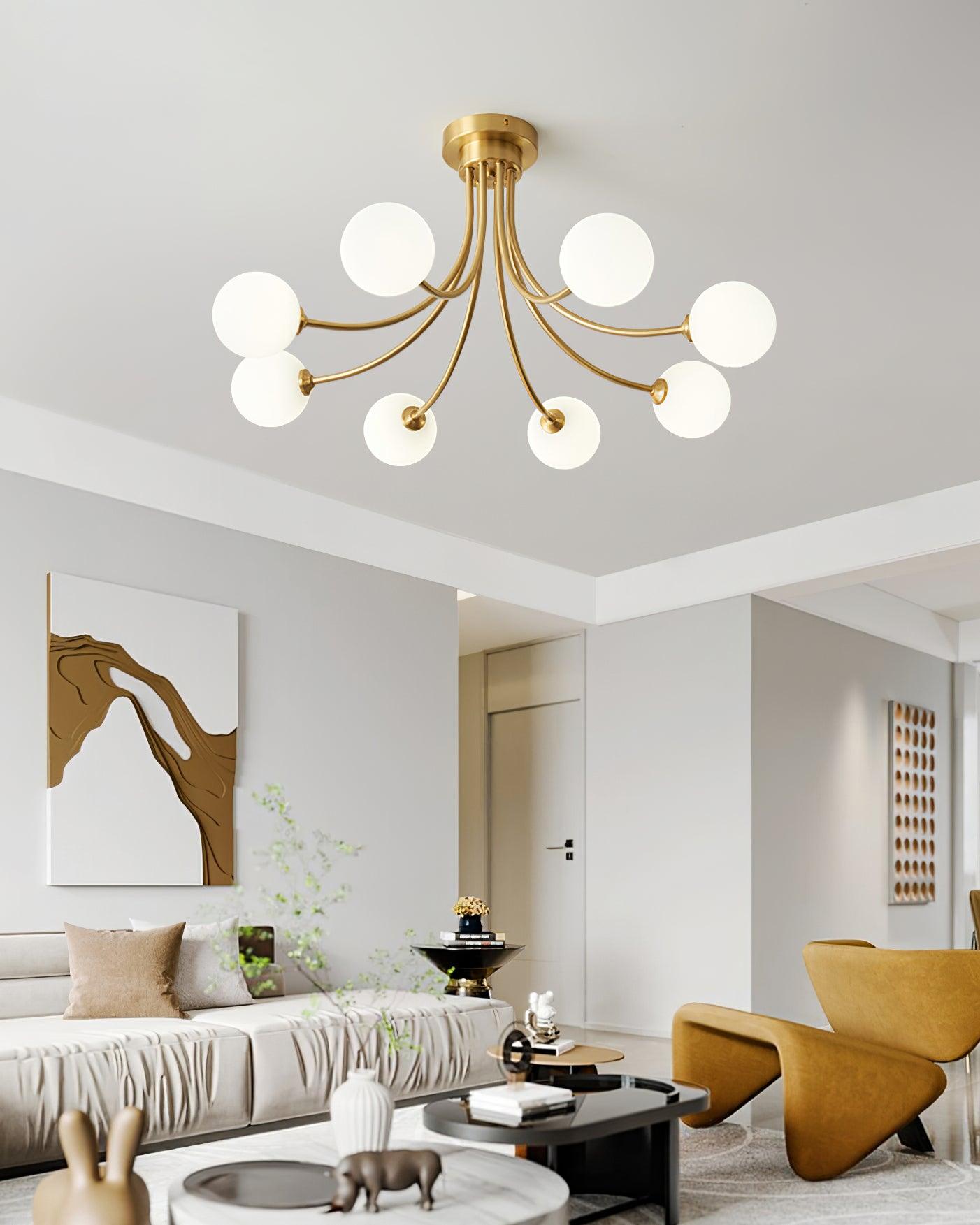 Sage Moderne Deckenleuchte aus Messing-Letslighting