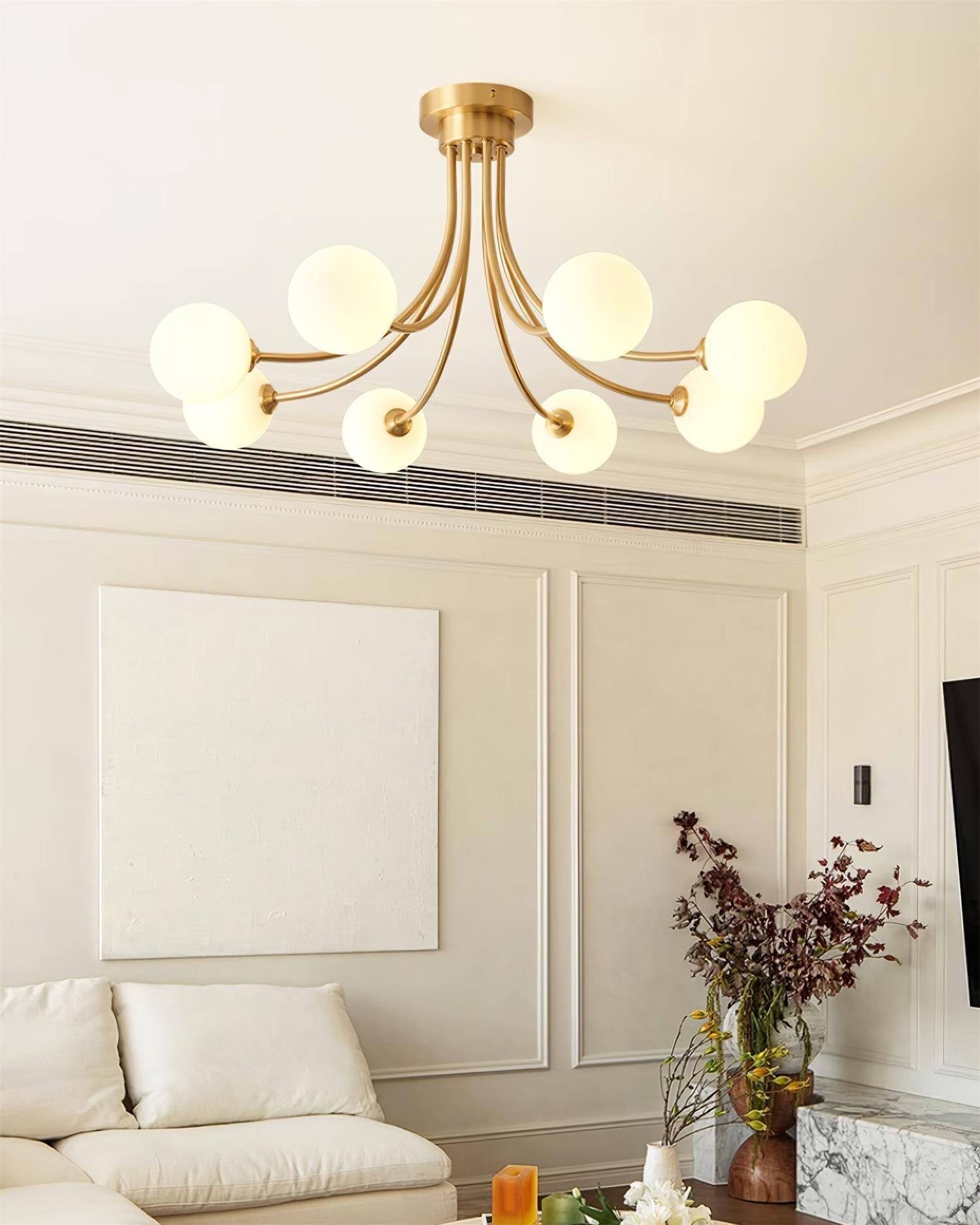 Sage Moderne Deckenleuchte aus Messing-Letslighting