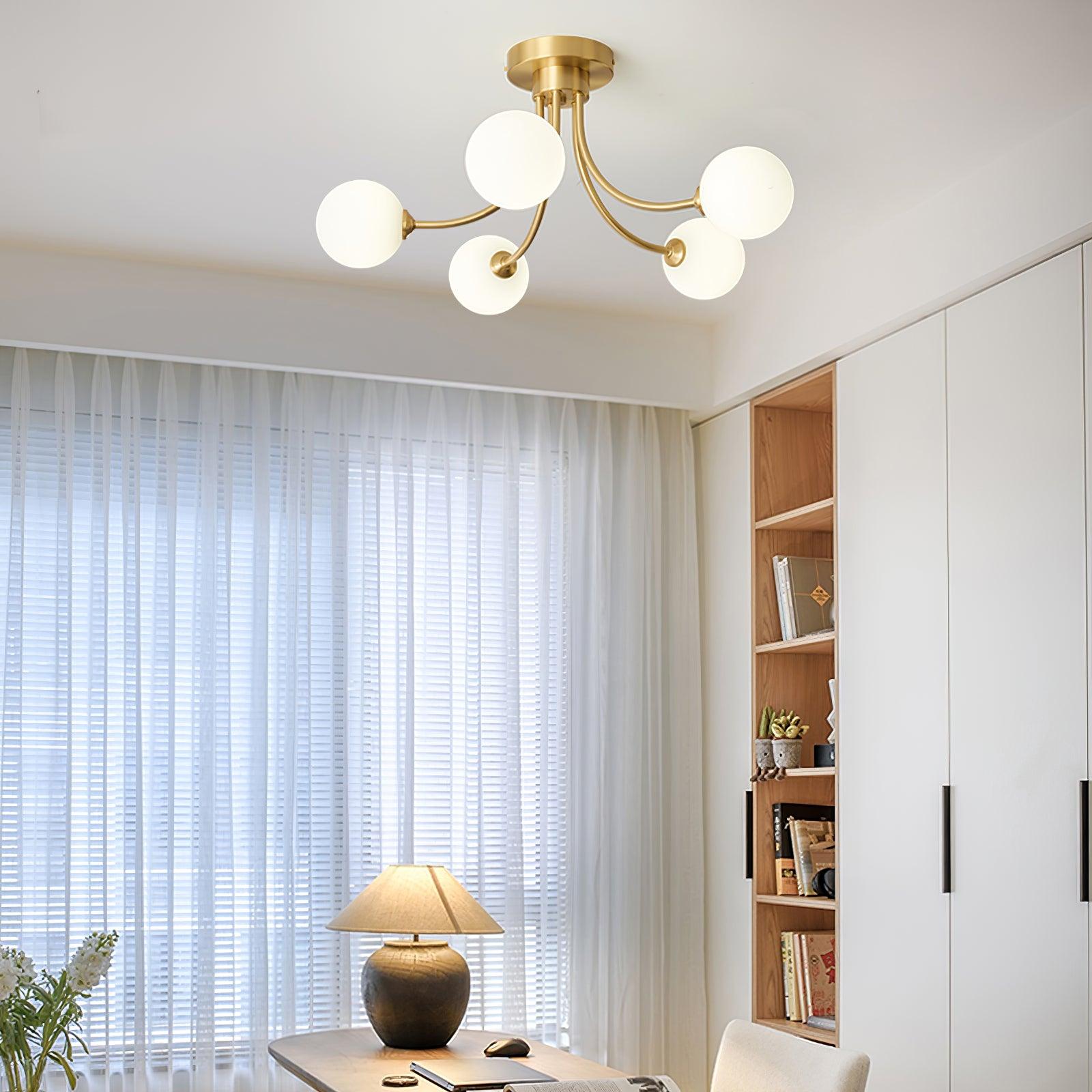 Sage Moderne Deckenleuchte aus Messing-Letslighting