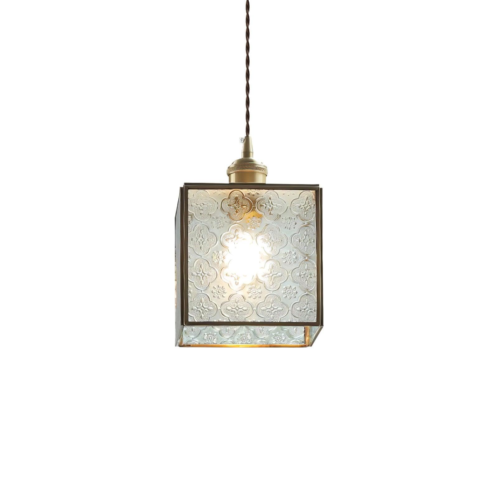 Elarace Elegante Pendelleuchte aus Messing und Glas-Letslighting