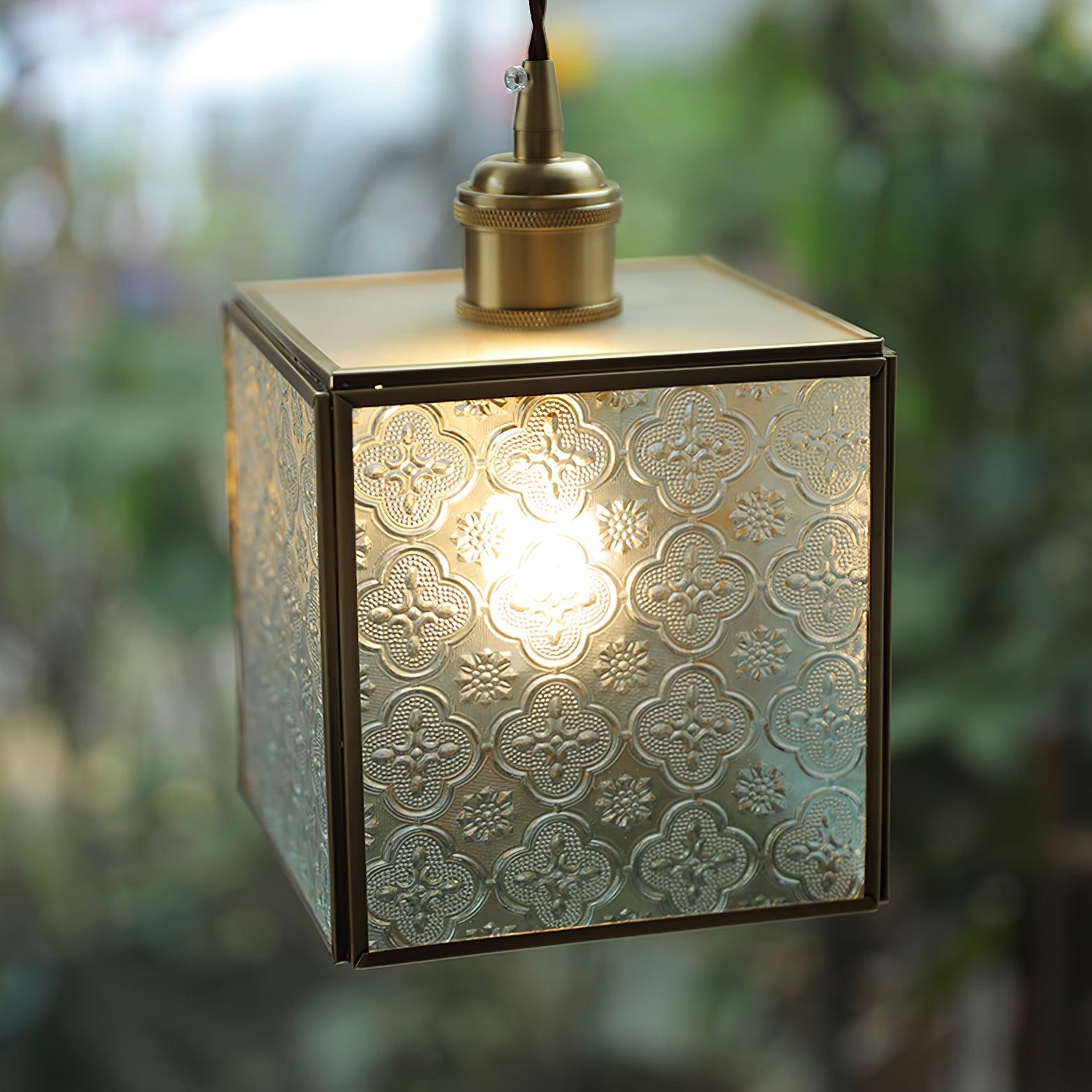 Elarace Elegante Pendelleuchte aus Messing und Glas-Letslighting