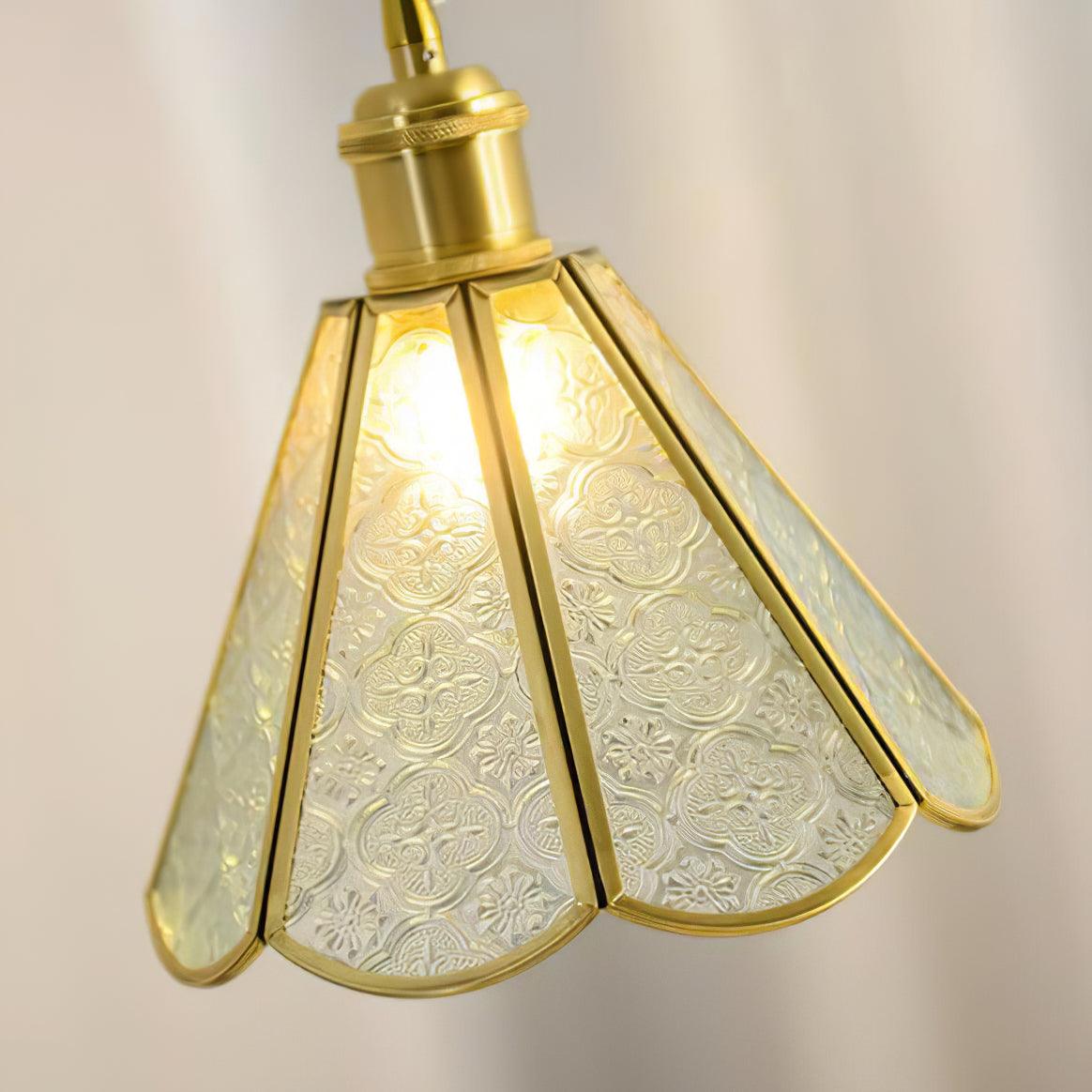 Elarace Elegante Pendelleuchte aus Messing und Glas-Letslighting
