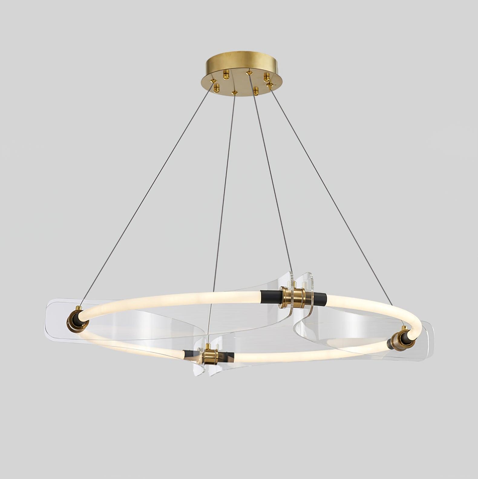 Lustra Goldfarbener Moderner Kronleuchter-Letslighting