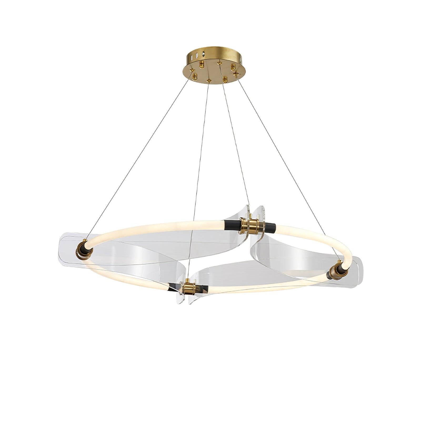 Lustra Goldfarbener Moderner Kronleuchter-Letslighting