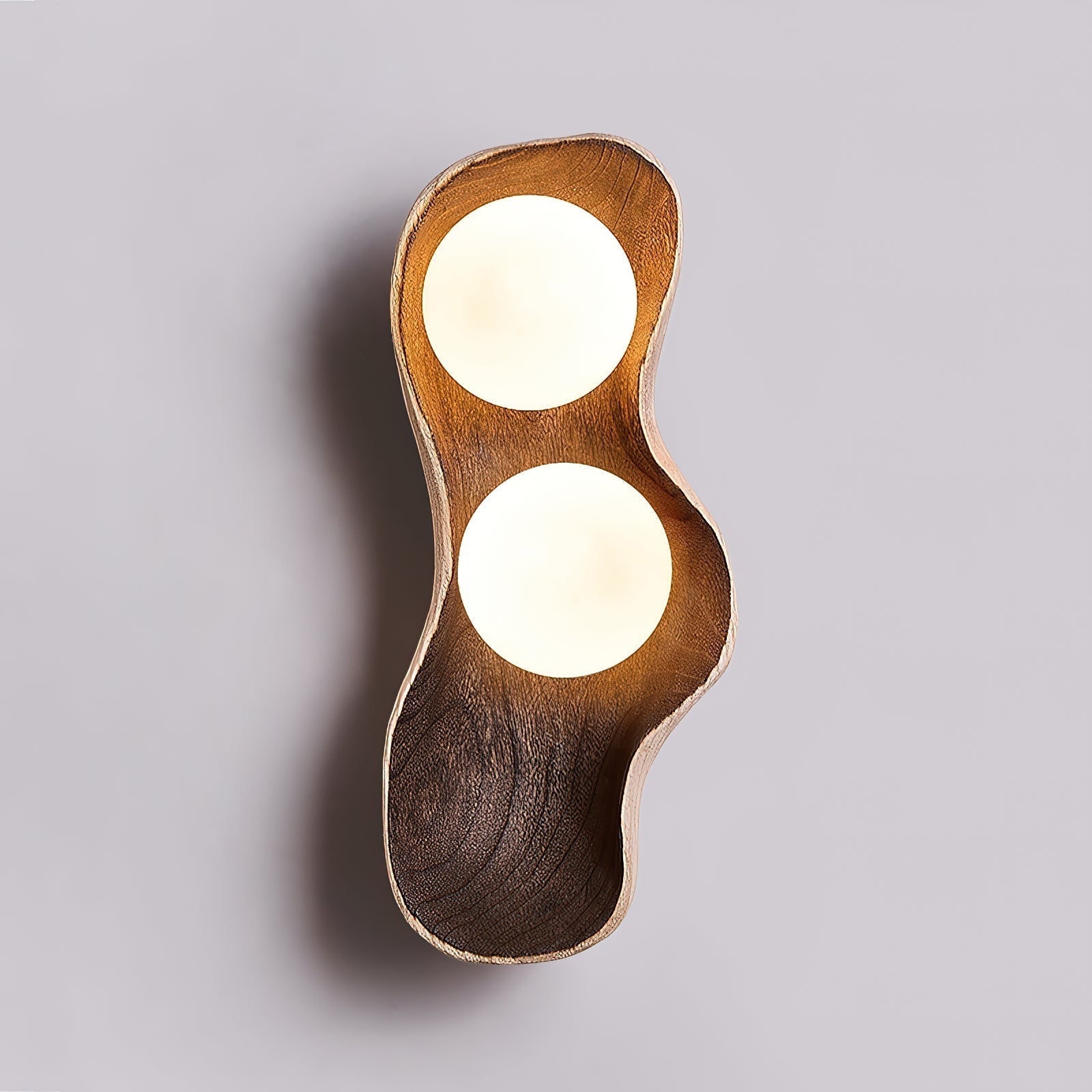 Ivaren Deckenleuchte aus Holz und Glas-Letslighting