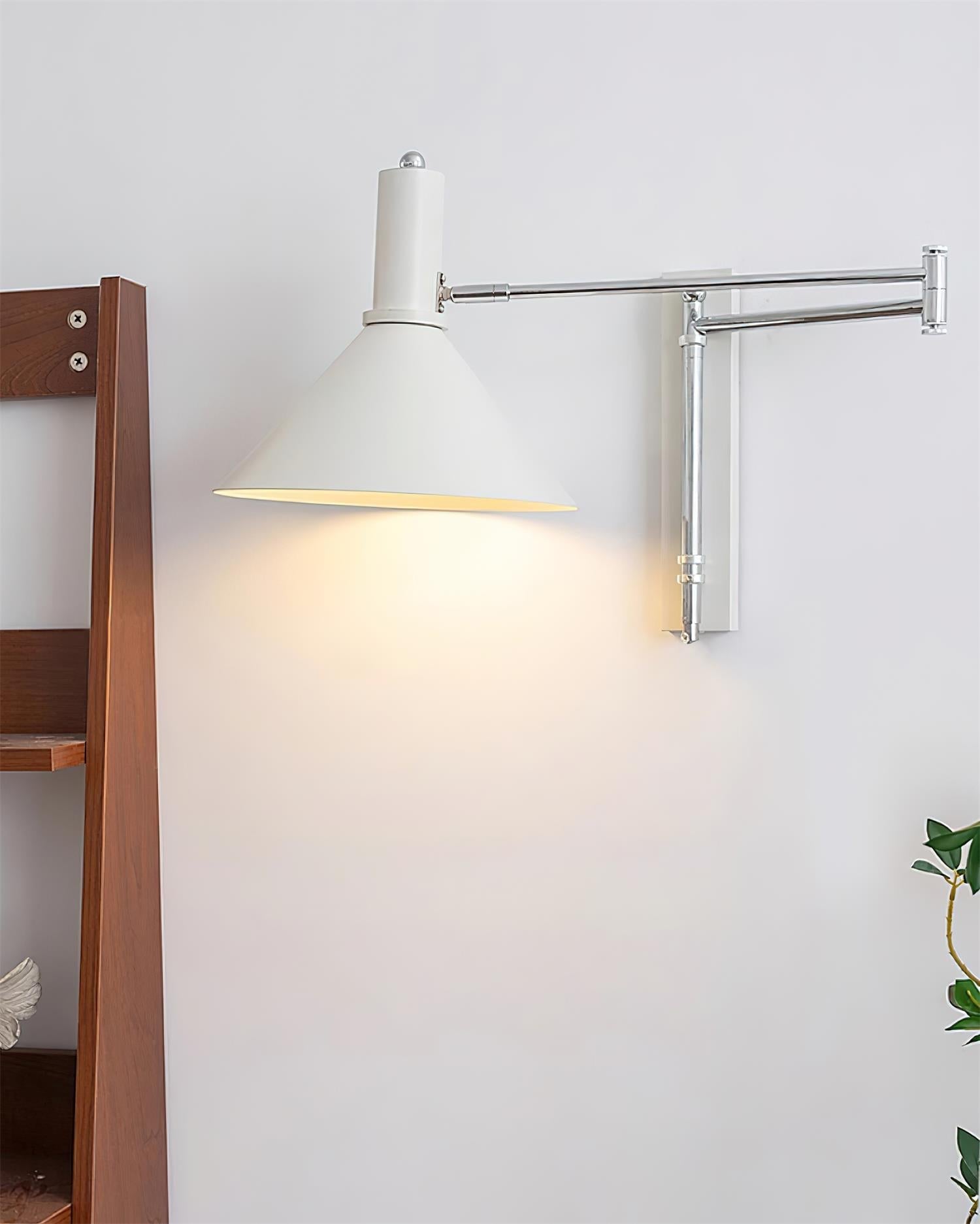 Wandleuchte Modern Verstellbar Metall Arm Rot Schirm Leselicht-Letslighting