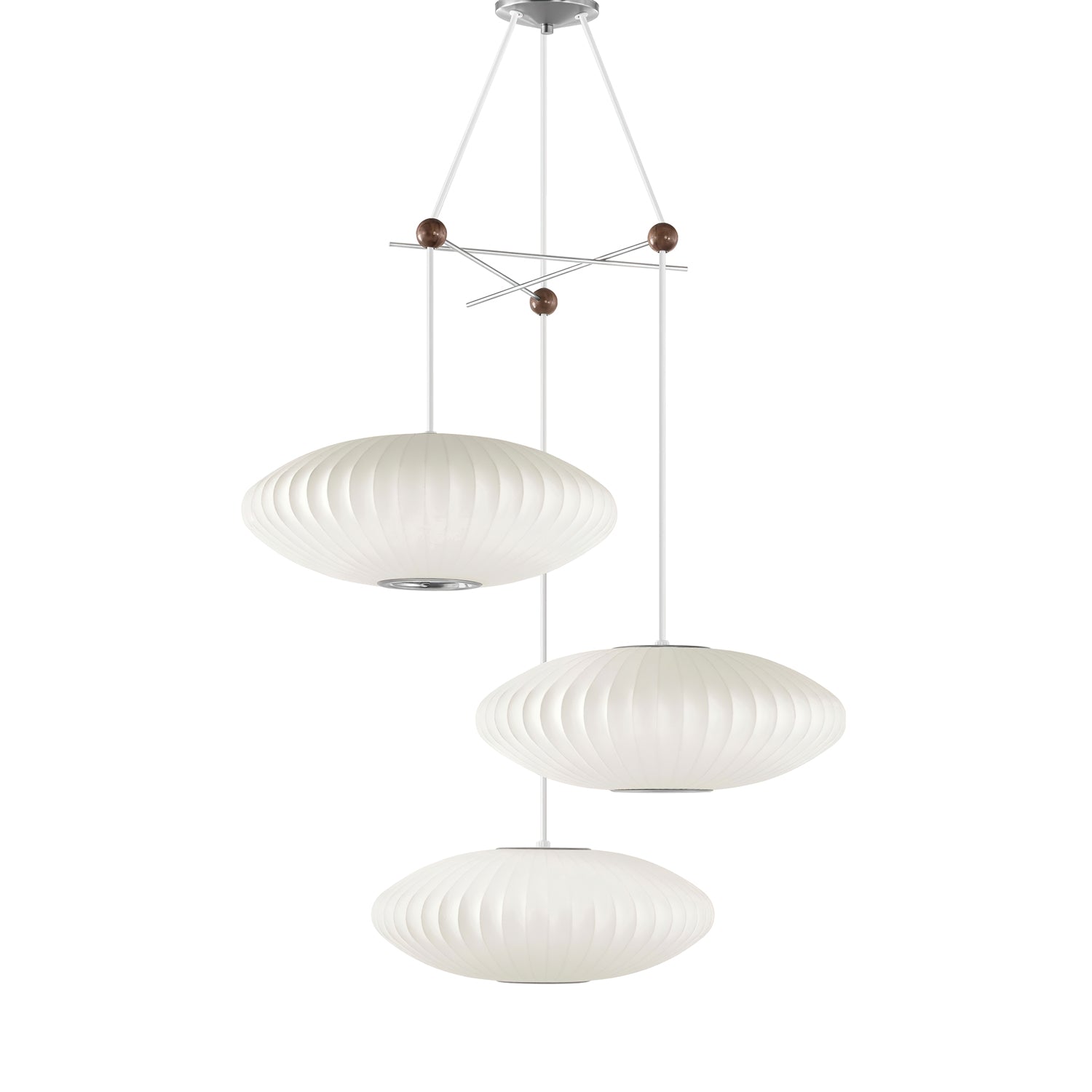 Lunar Modern Silk Pendant Lamp - Blowlighting