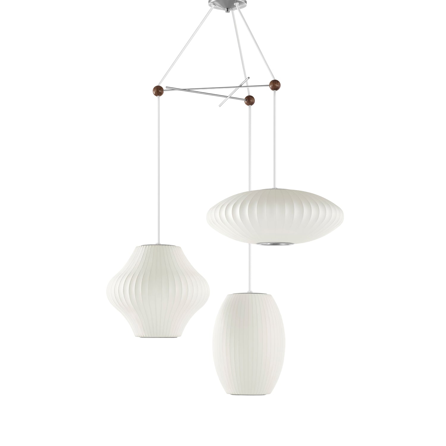 Lunar Modern Silk Pendant Lamp - Blowlighting