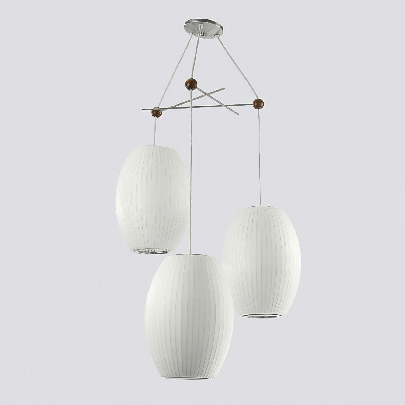 Lunar Modern Silk Pendant Lamp - Blowlighting