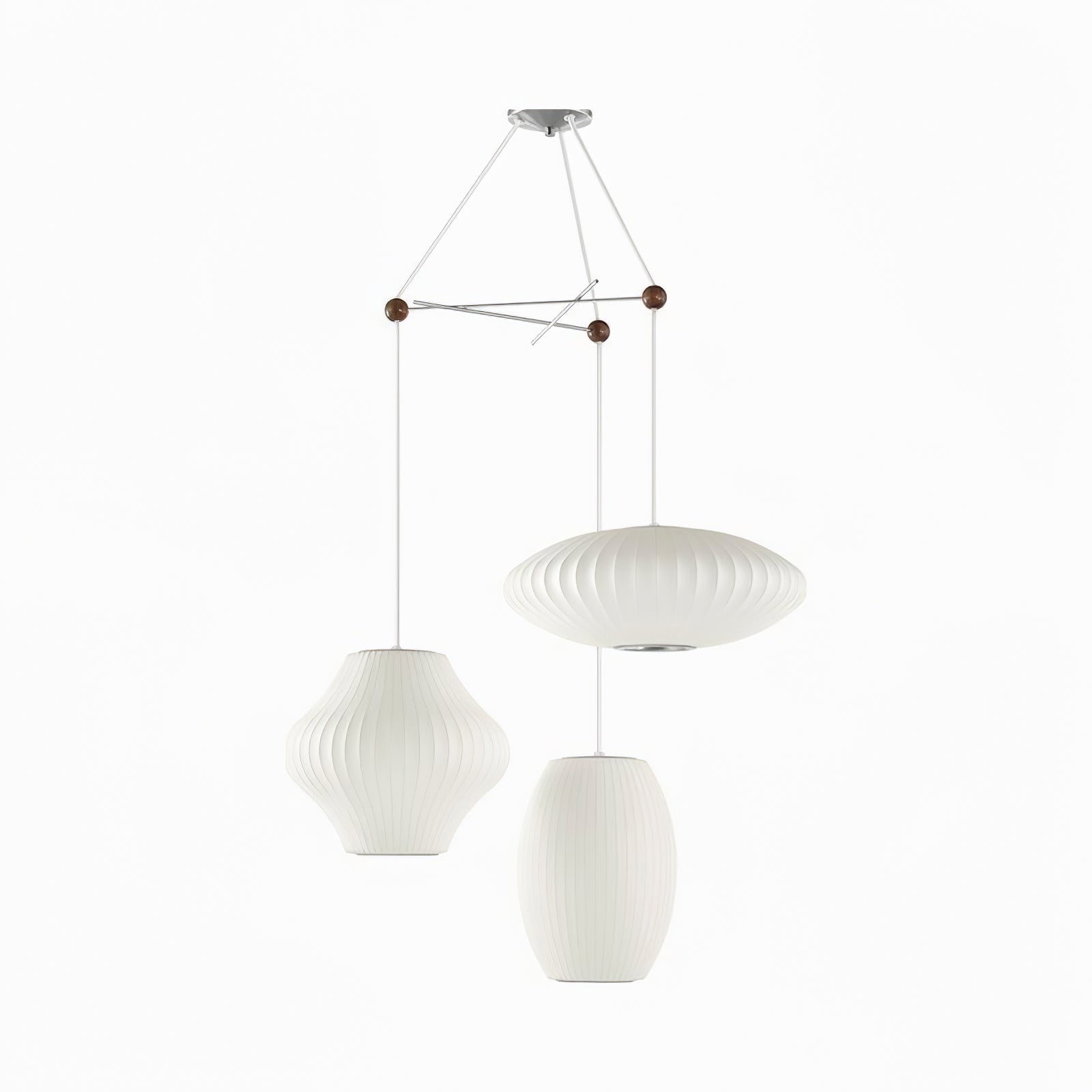 Lunar Modern Silk Pendant Lamp - Blowlighting
