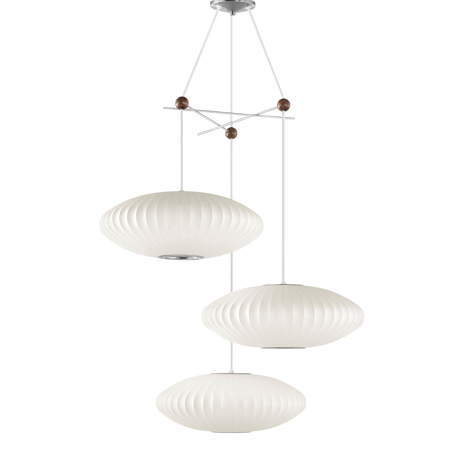 Lunar Modern Silk Pendant Lamp - Blowlighting