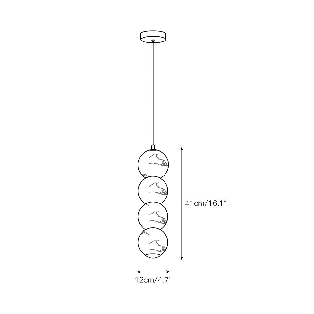 Elore Modern Minimalist Pearl Alabaster Pendant Light - Letslighting