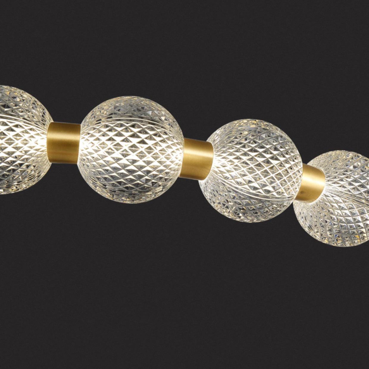 Lustra Kronleuchter Perle Gold Ring Elegant-Letslighting