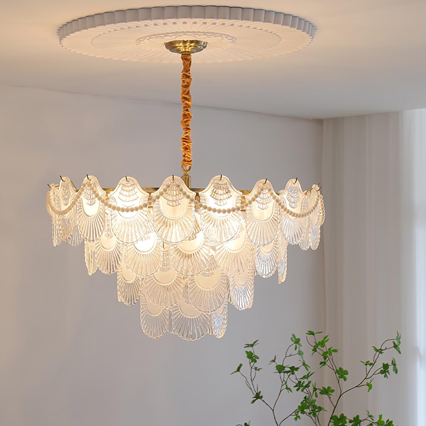 Lustra Kronleuchter Perle Glasschale-Letslighting