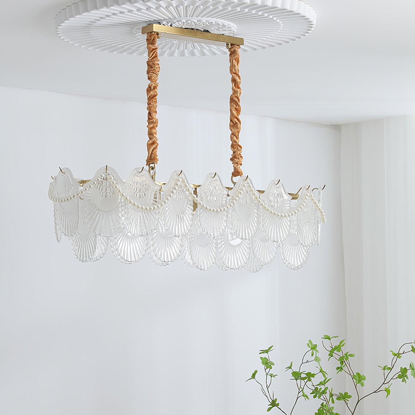 Lustra Kronleuchter Perle Glasschale-Letslighting