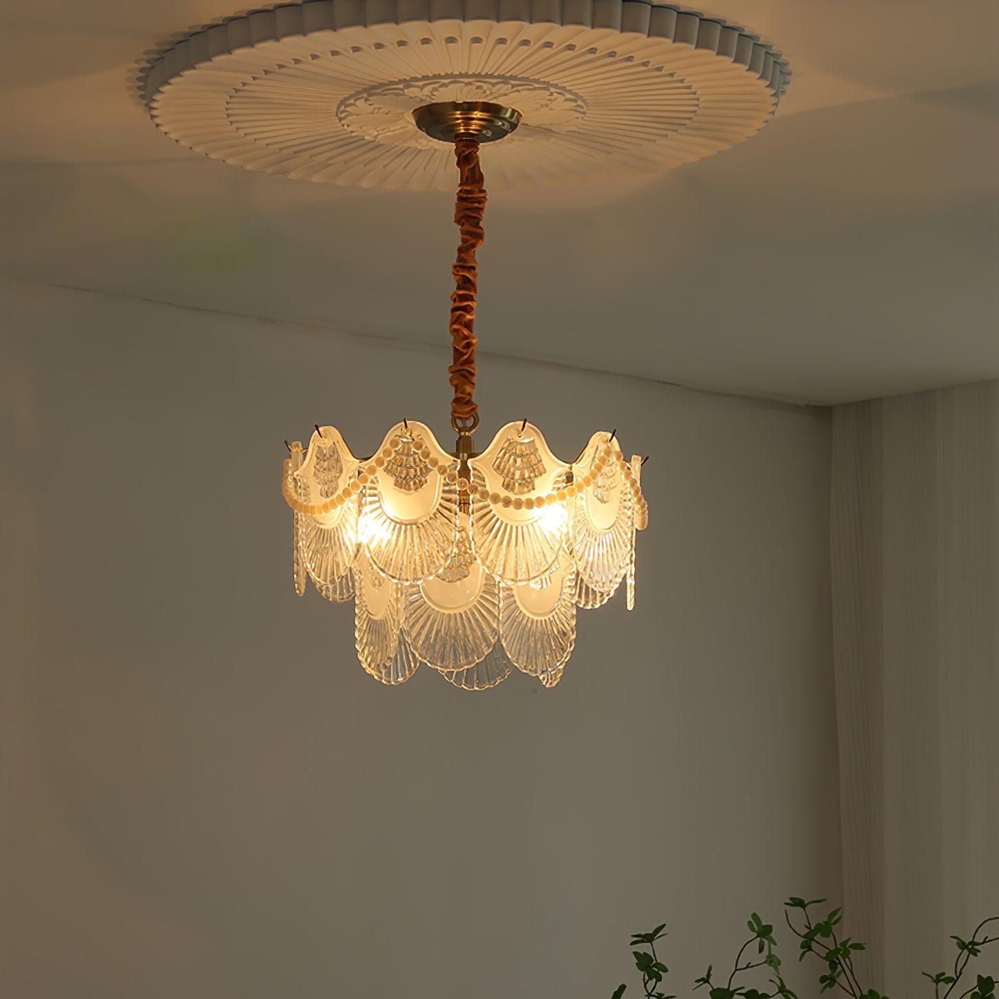 Lustra Kronleuchter Perle Glasschale-Letslighting