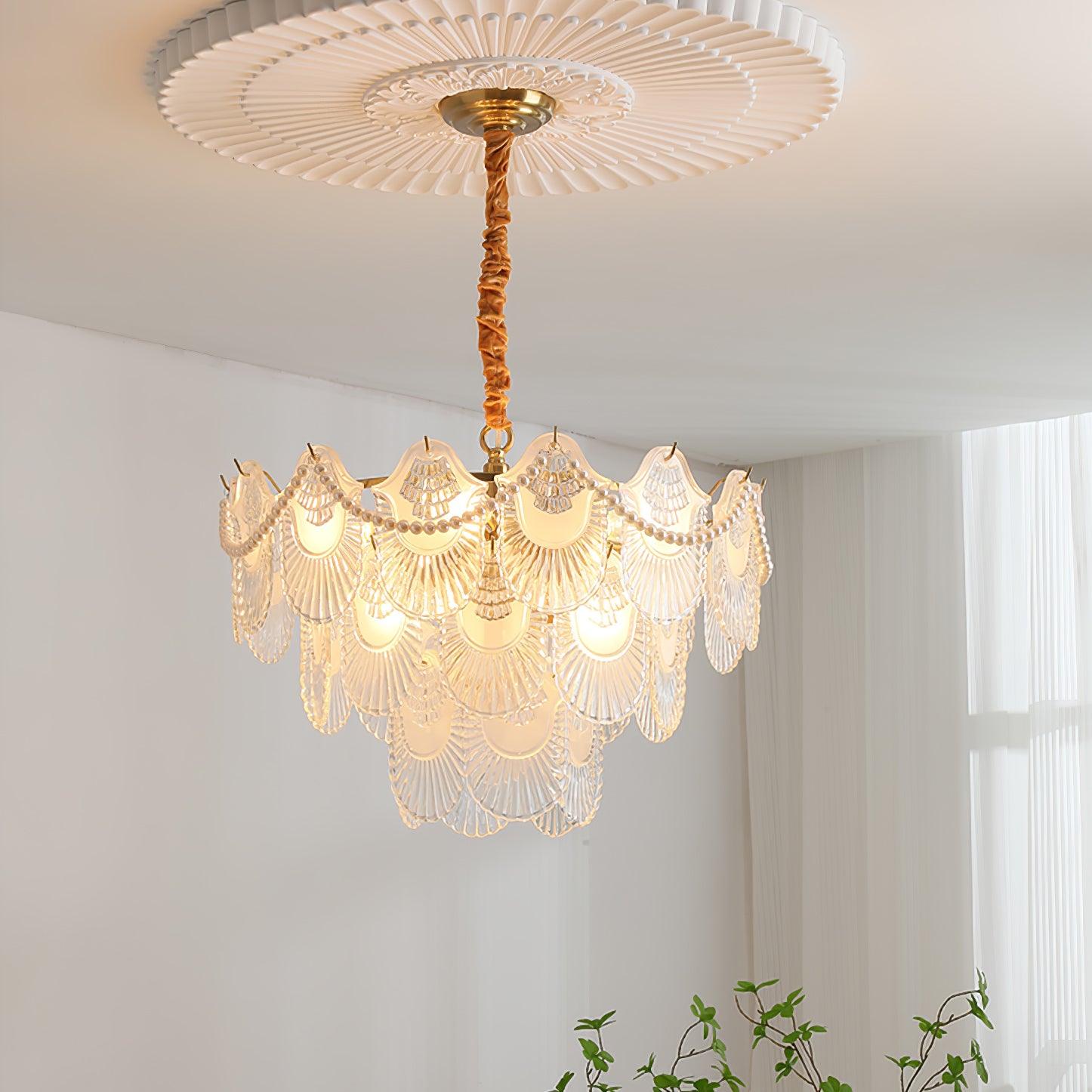 Lustra Kronleuchter Perle Glasschale-Letslighting