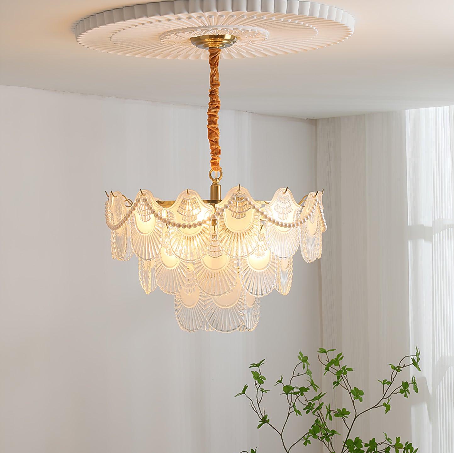 Lustra Kronleuchter Perle Glasschale-Letslighting