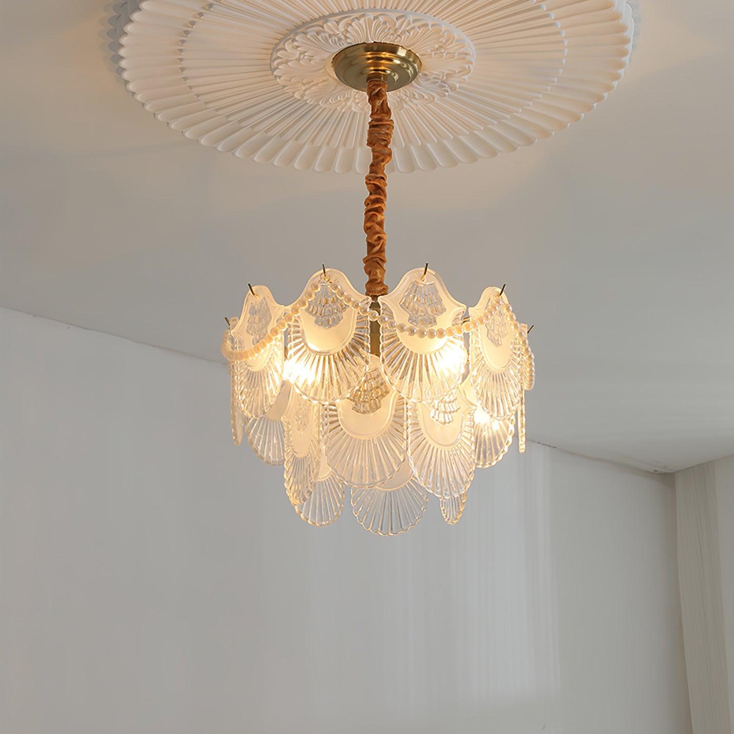 Lustra Kronleuchter Perle Glasschale-Letslighting