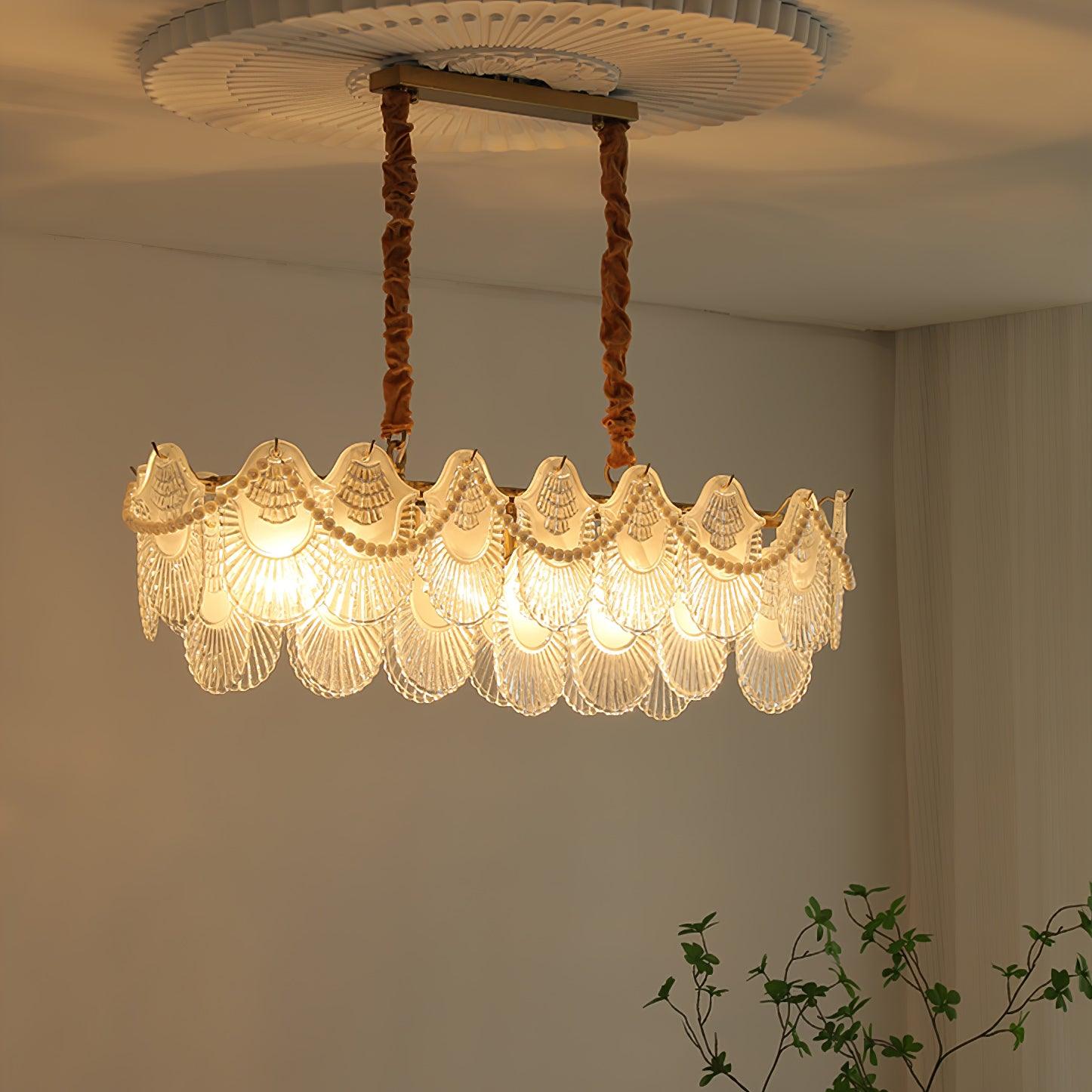 Lustra Kronleuchter Perle Glasschale-Letslighting