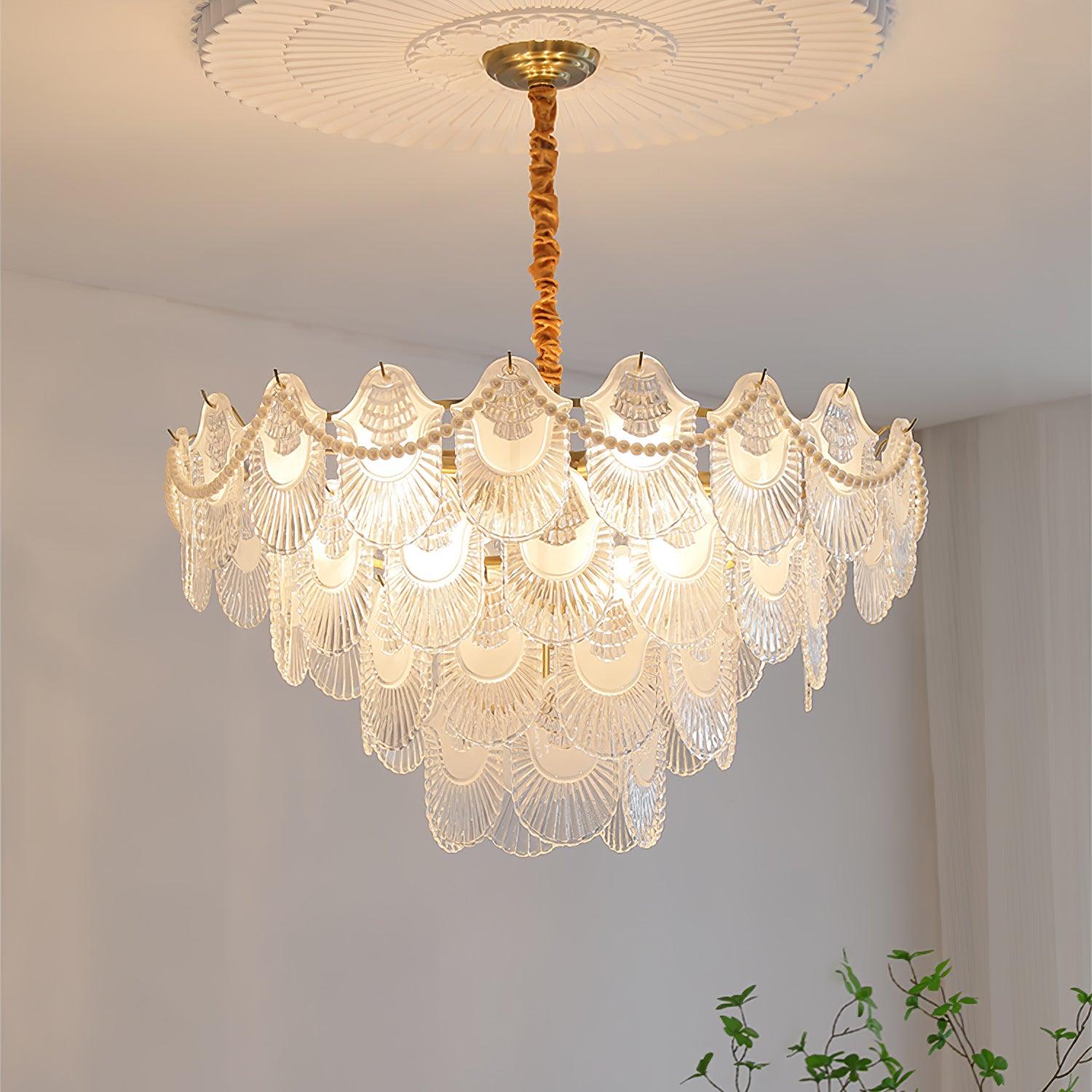 Lustra Kronleuchter Perle Glasschale-Letslighting