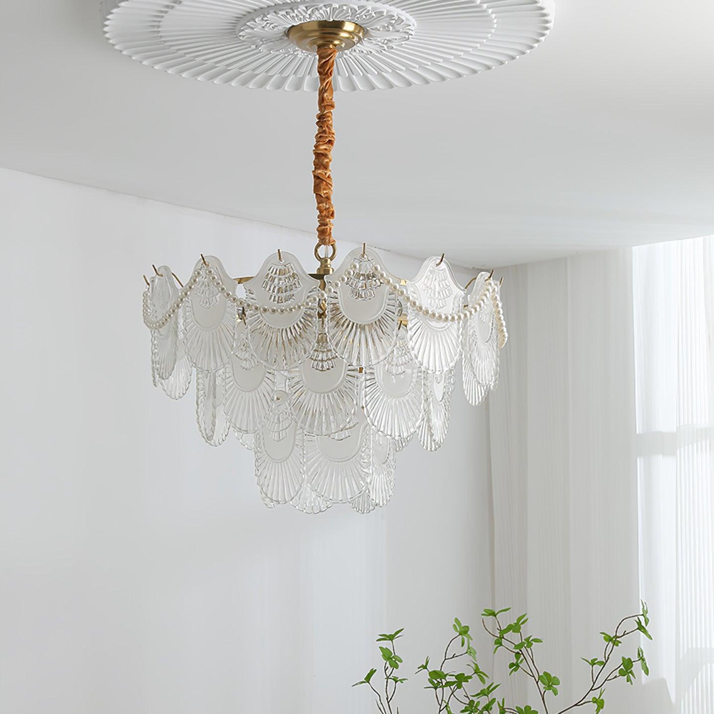 Lustra Kronleuchter Perle Glasschale-Letslighting
