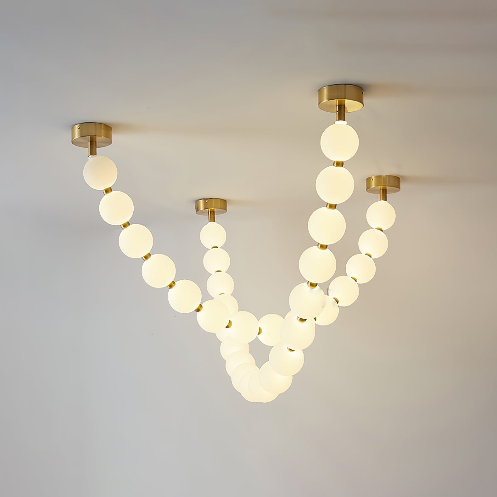 Vicariel Perlenkette Kugeln Glas Kronleuchter-Letslighting