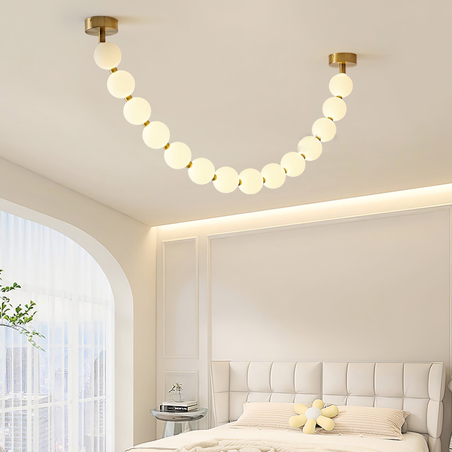 Vicariel Perlenkette Kugeln Glas Kronleuchter-Letslighting