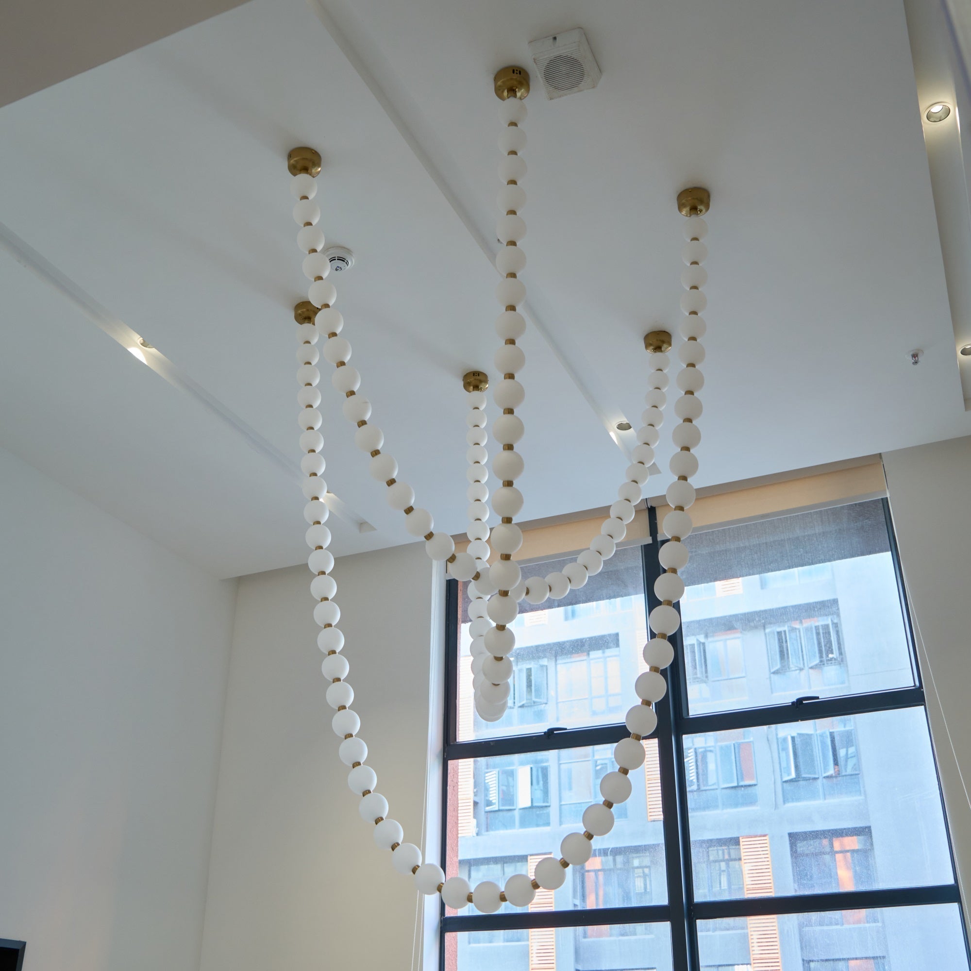Icarara Glas Modern Perlenkette Kronleuchter-Letslighting