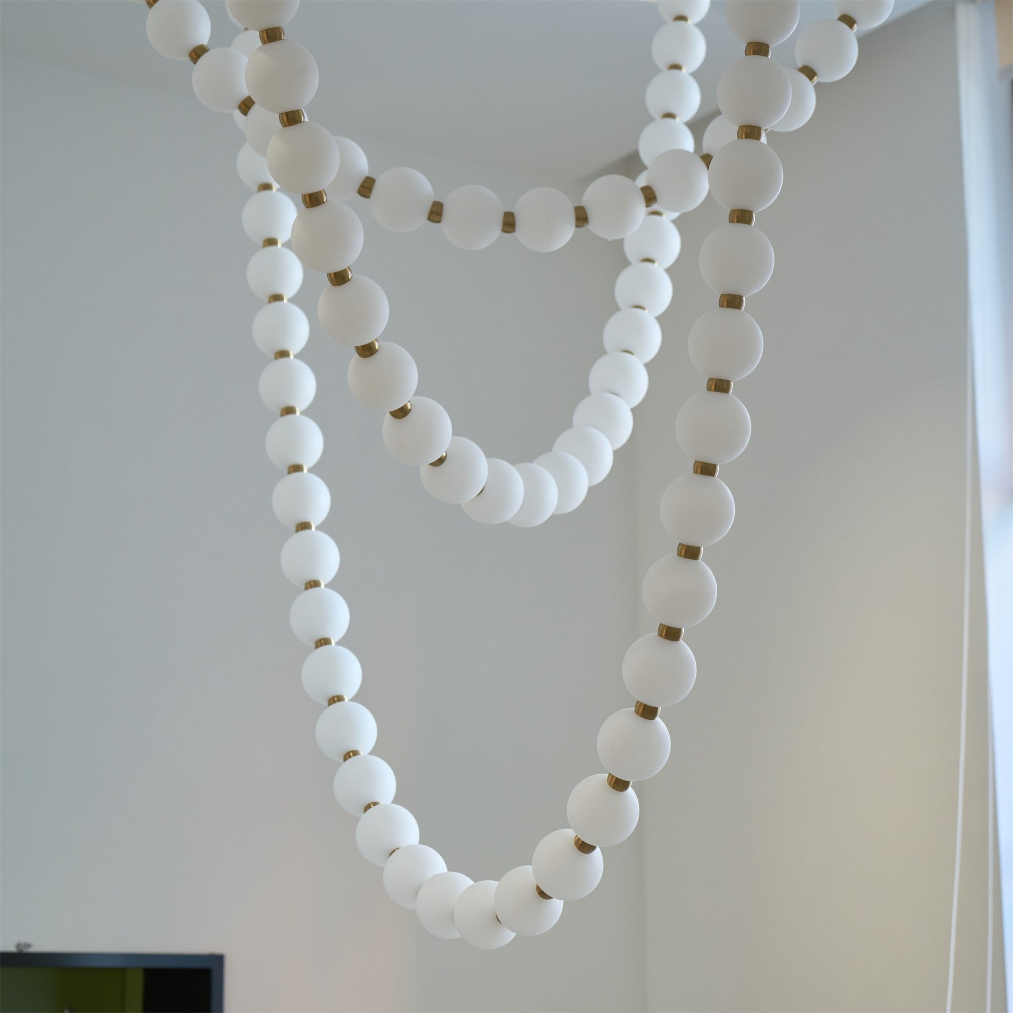 Icarara Glas Modern Perlenkette Kronleuchter-Letslighting