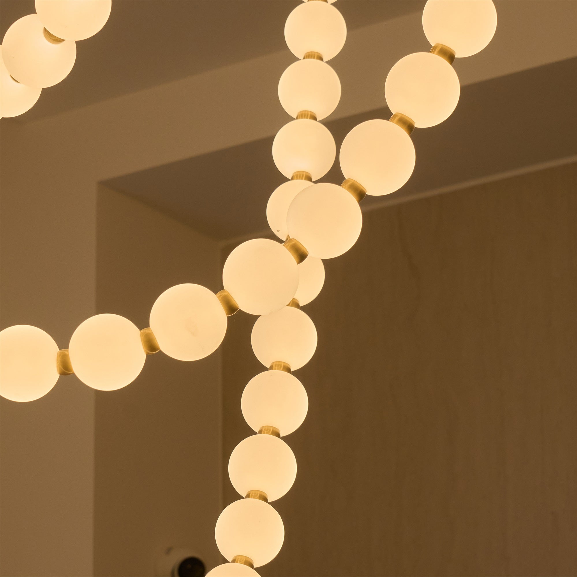Icarara Glas Modern Perlenkette Kronleuchter-Letslighting