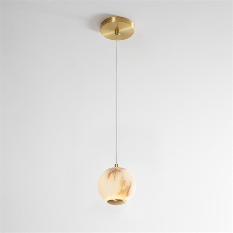 Elore Modern Minimalist Pearl Alabaster Pendant Light - Letslighting