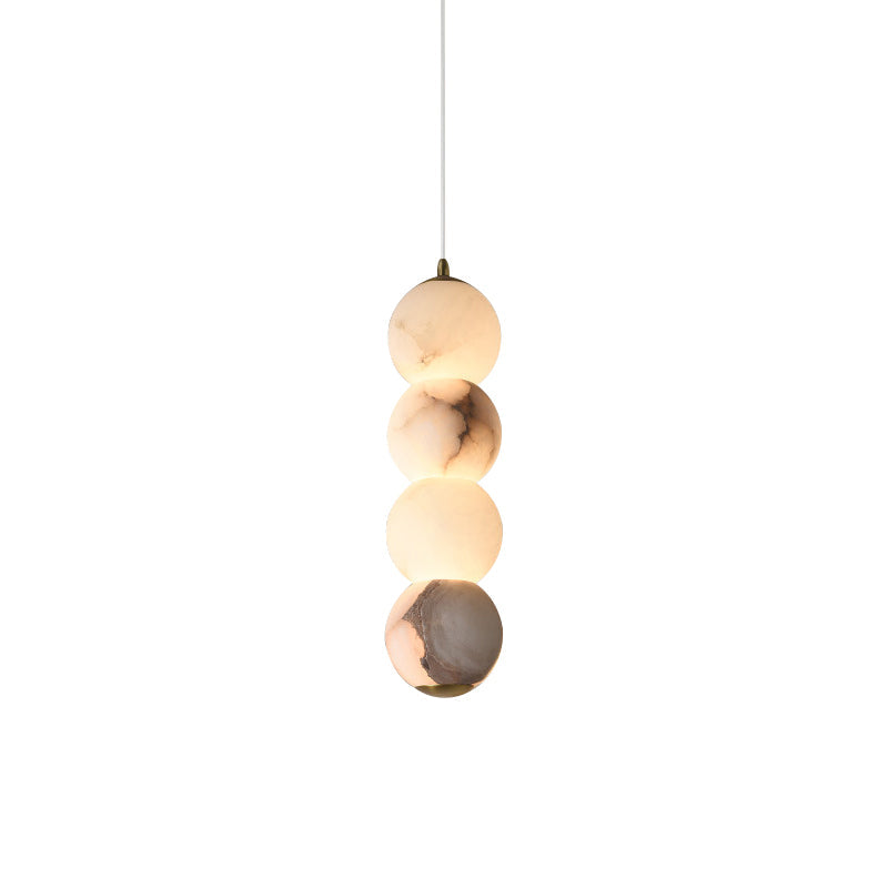 Elore Modern Minimalist Pearl Alabaster Pendant Light - Letslighting