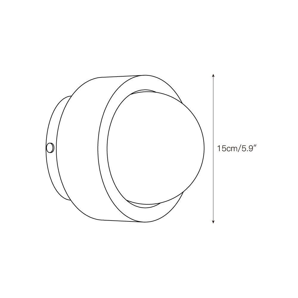 Carinor Modern Minimalist Travertine Metal Wall Lamp - Letslighting