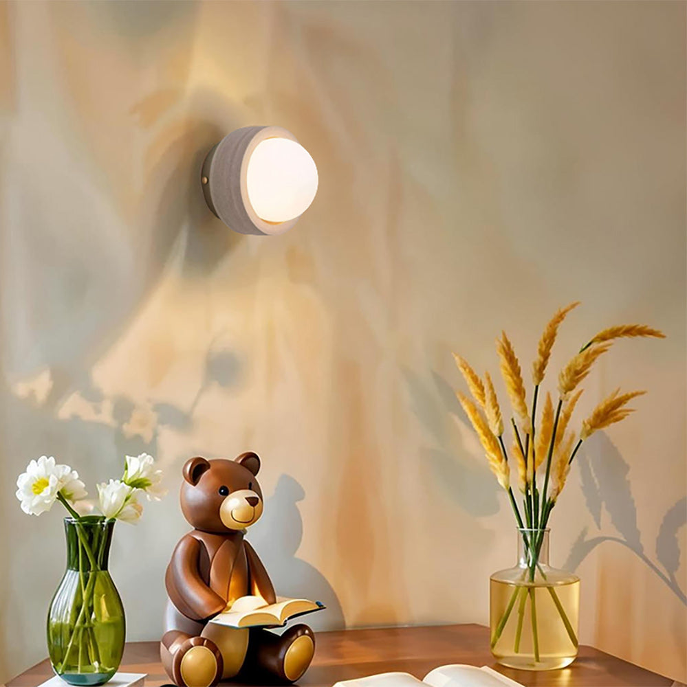 Carinor Modern Minimalist Travertine Metal Wall Lamp - Letslighting