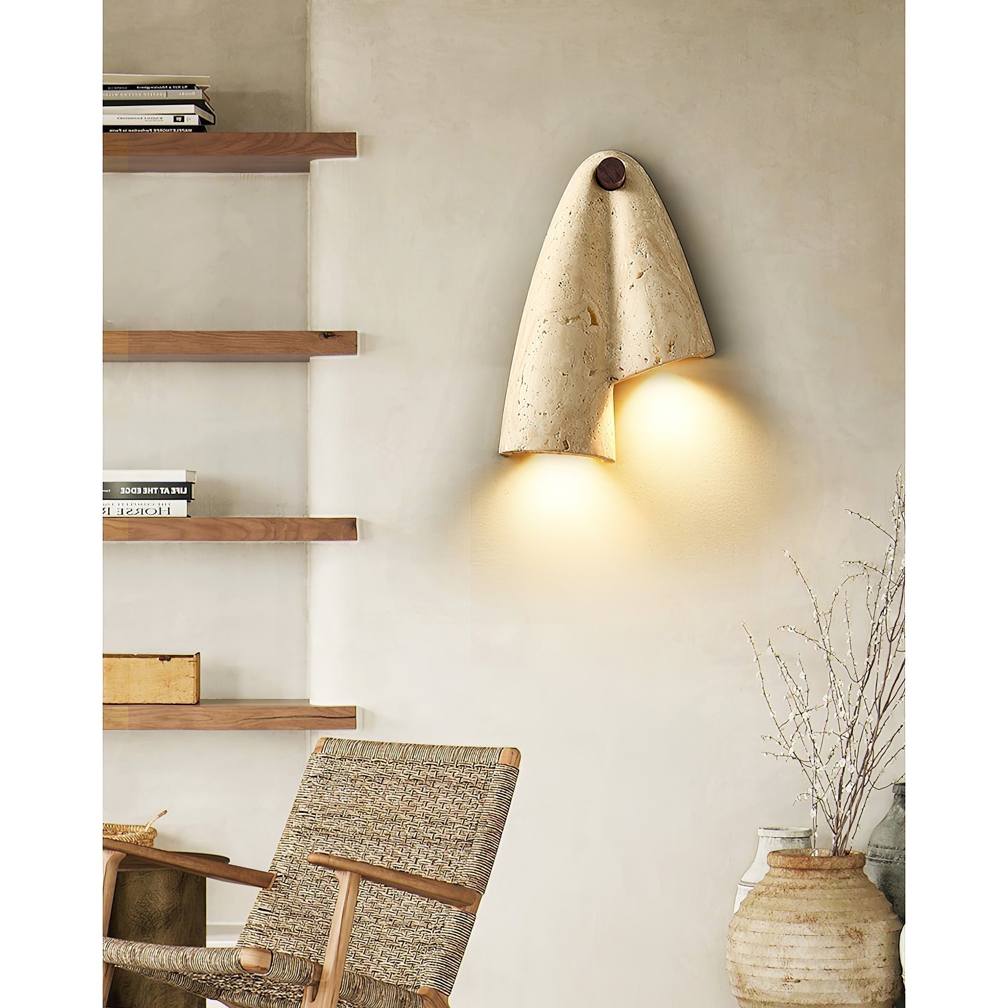 Vidoros Modern Minimalist Travertine Wall Lamp - Letslighting
