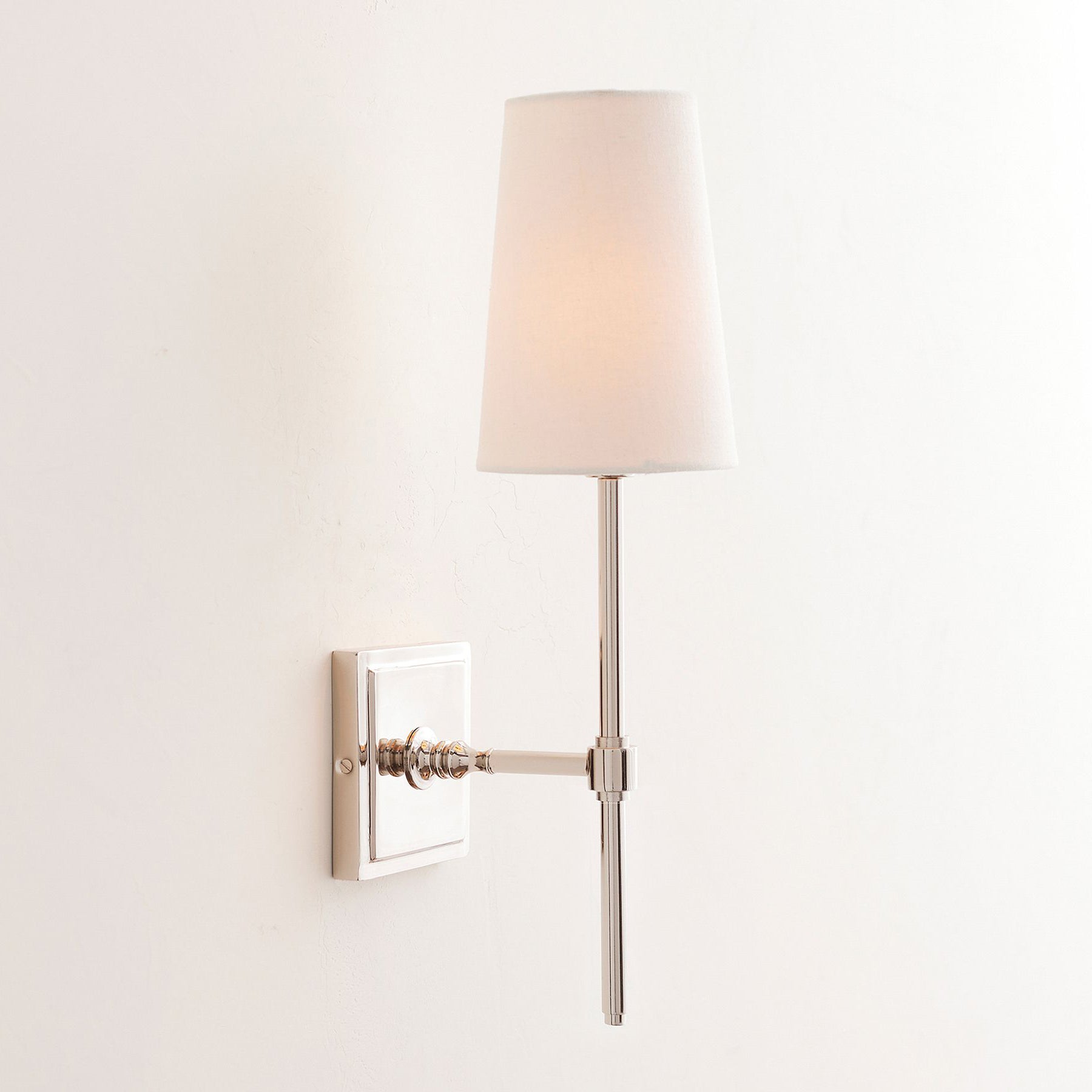 Vicarara Industrielle Vintage Wandleuchte aus Messing mit Stoffbezug-Letslighting