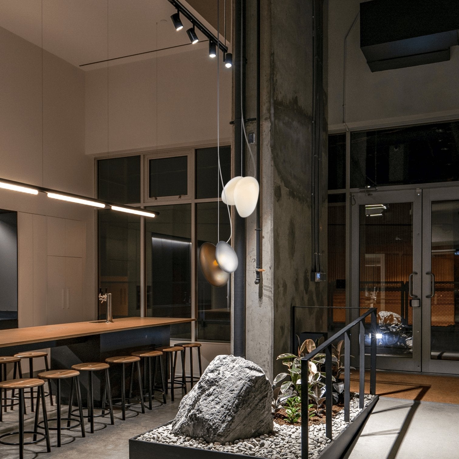 Eclipse Mattglas Pendelleuchte-Letslighting