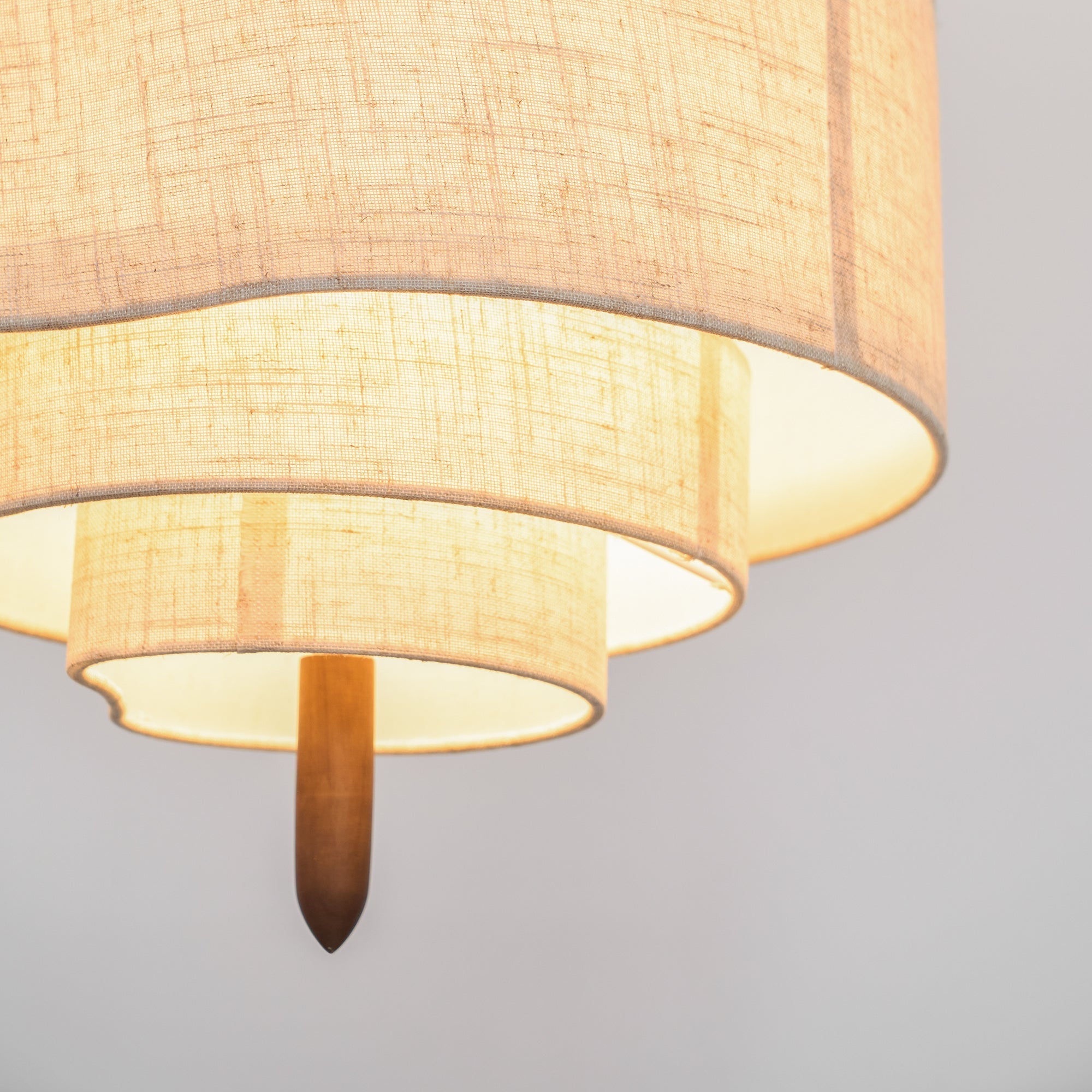 Ritta Modern Pebble Fabric Pendant Light  Three Layers