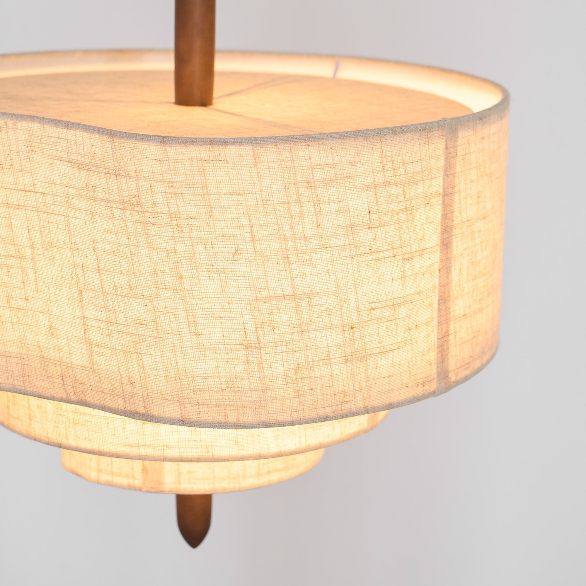 Altheus Stoff Premium Nordisch Kiesel Pendelleuchte-Letslighting