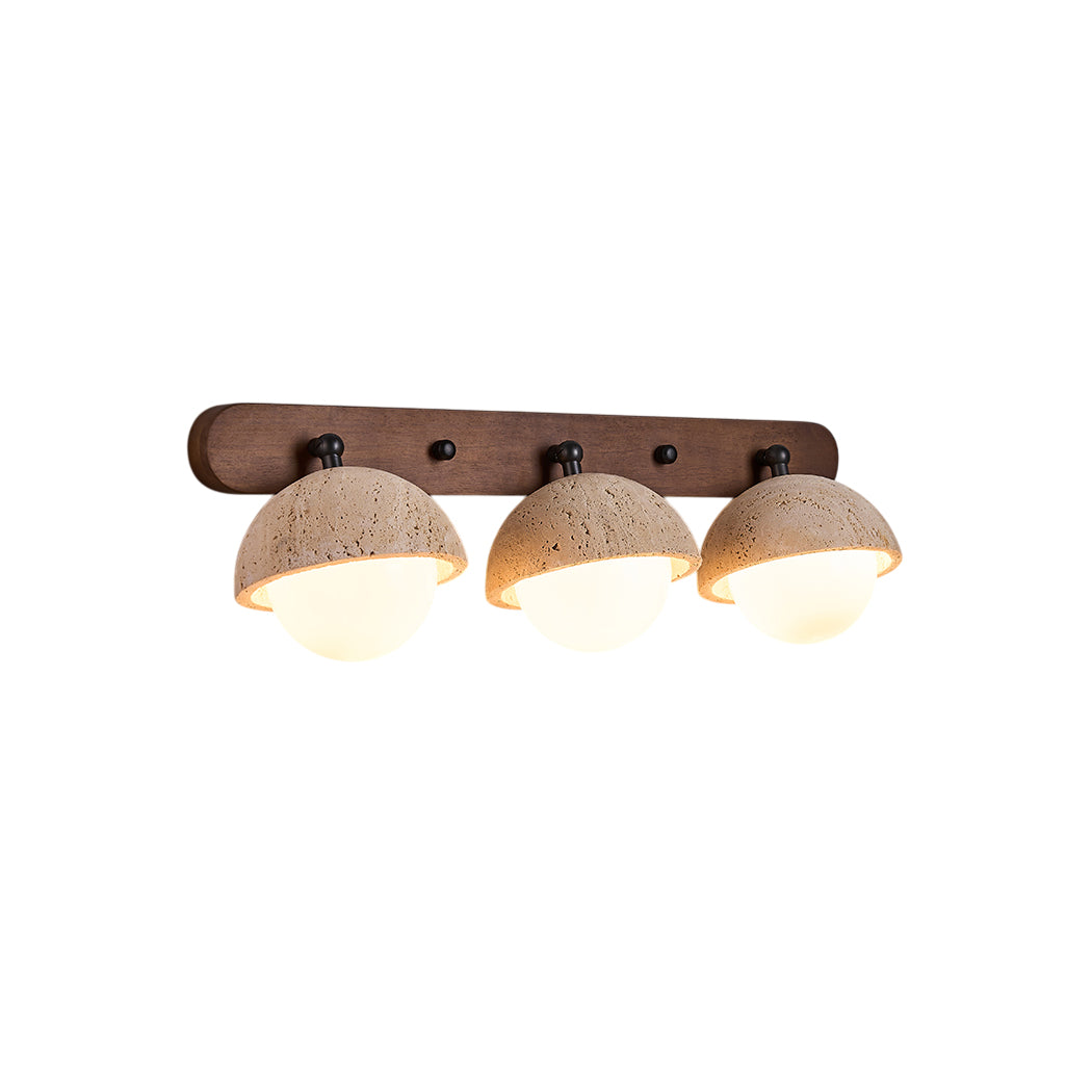 Vodora Modern Minimalist Wood Travertine Wall Sconce Wall Lamp - Letslighting
